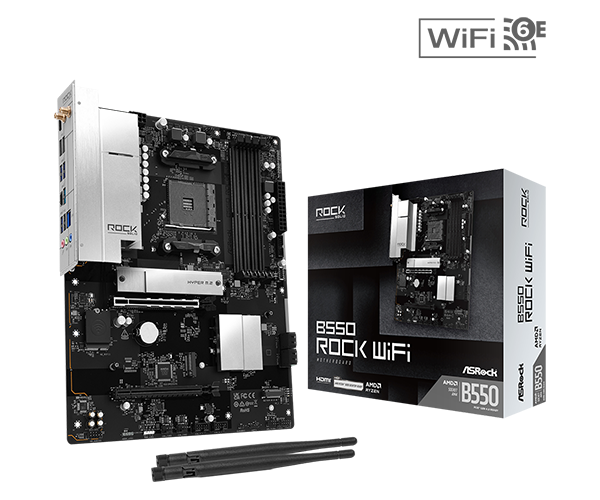 ASRock B550 TV マザーボード ASRock > B550 Rock WiFi